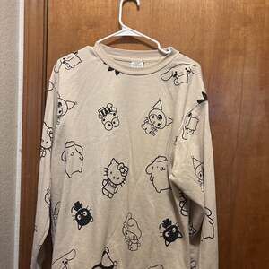 Sanrio Hello Kitty and Friends Tan All-Over Print Sweatshirt